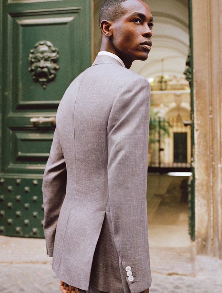 Brioni cashmere, silk and linen Brunico suit