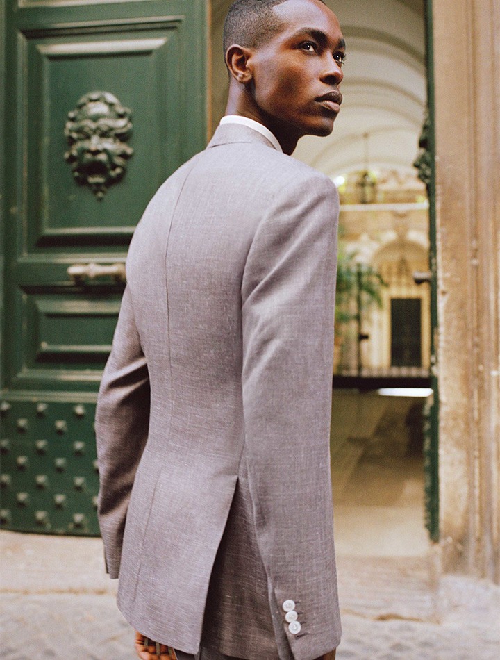 Brioni cashmere, silk and linen Brunico suit