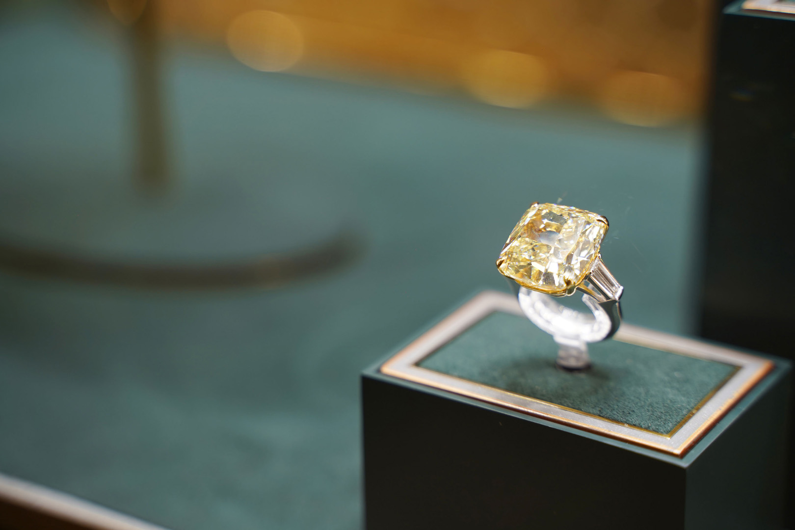 Yellow diamond ring