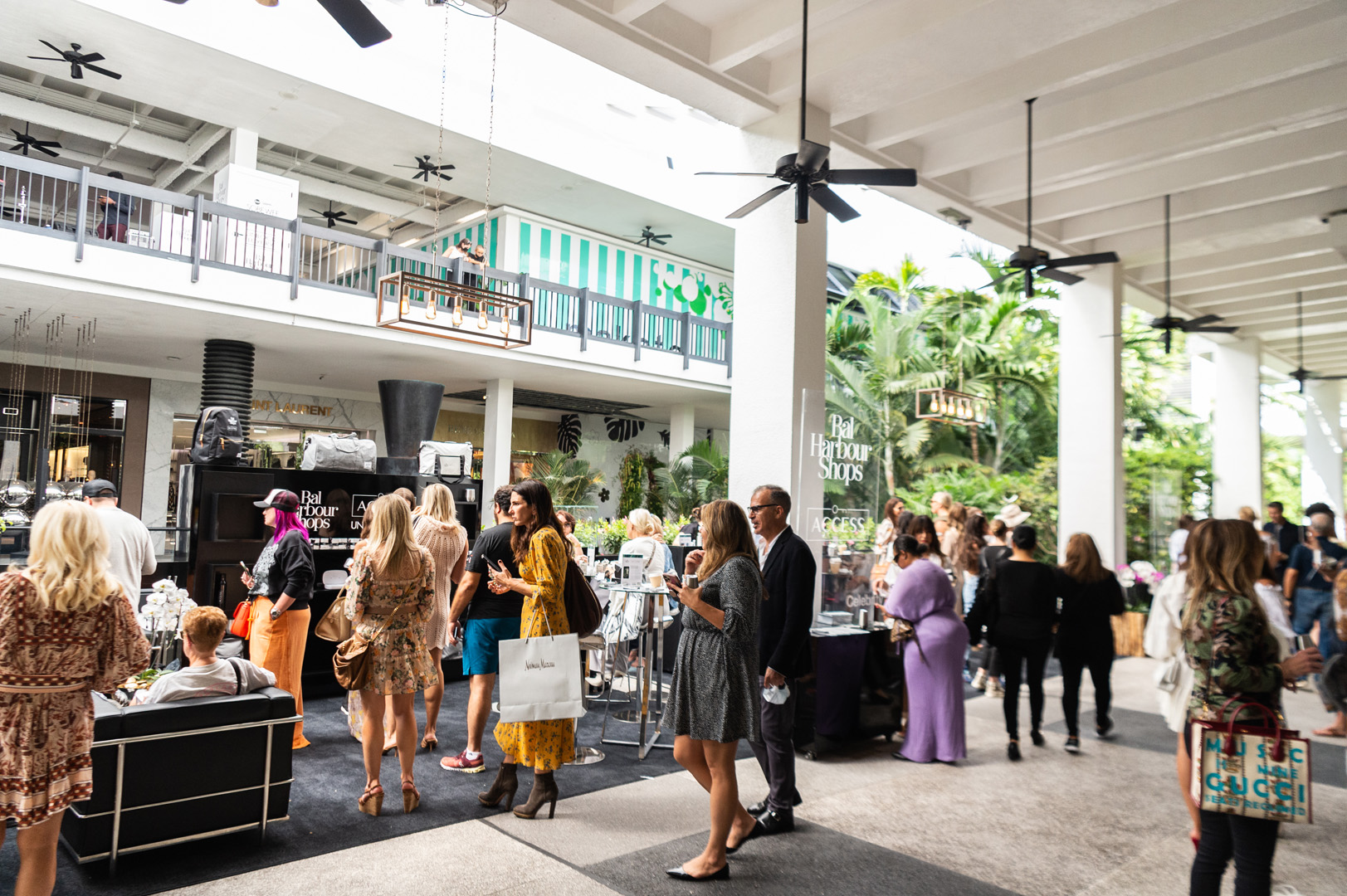 Photo of the ACCESS lounge with a crowd