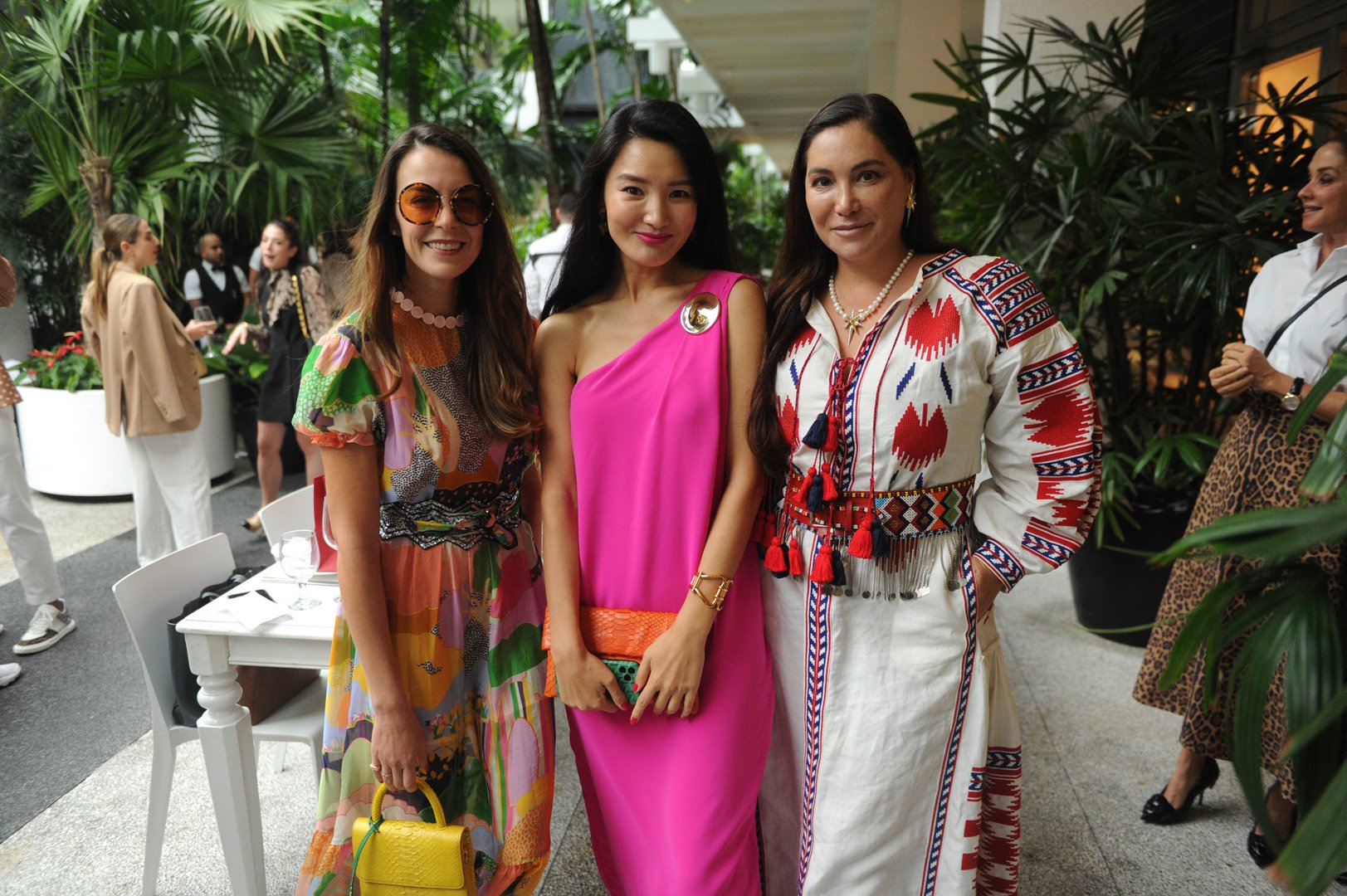 Gabriela Smith, Tingting Zhao and Soledad Lowe smile for a photo