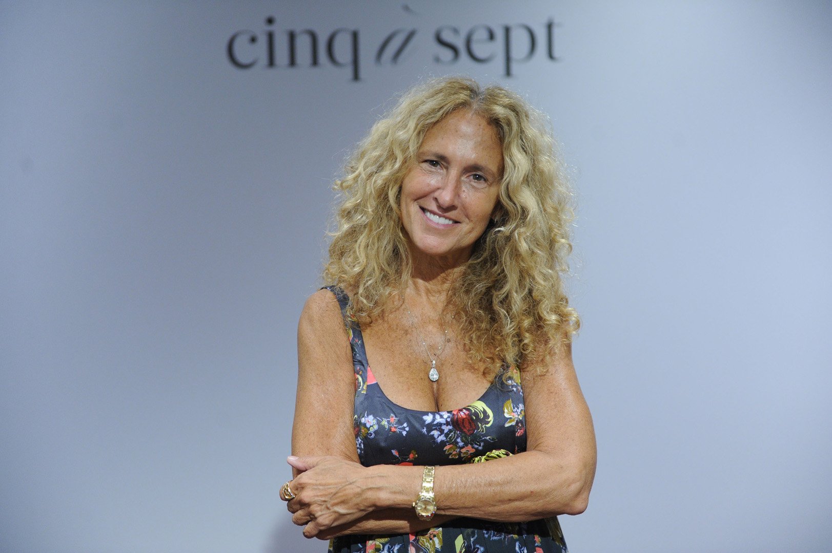 Cinq a Sept CEO and Founder, Jane Siskin, smiles for a photo