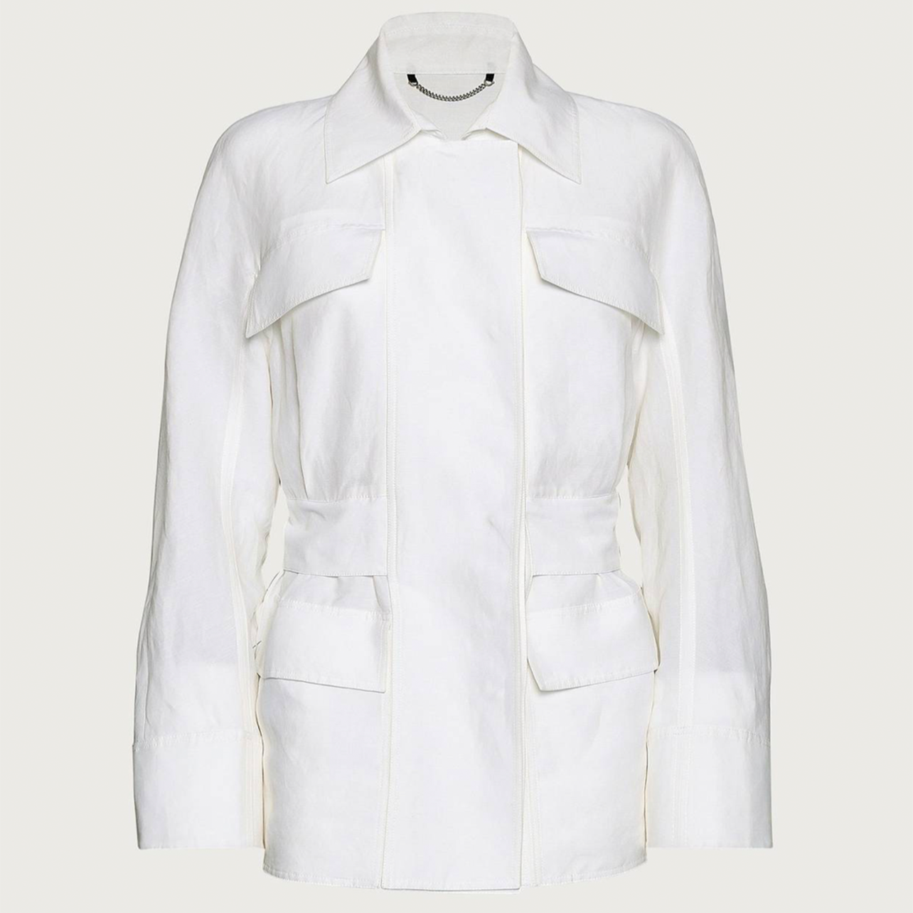 Salvatore Ferragamo white safari jacket