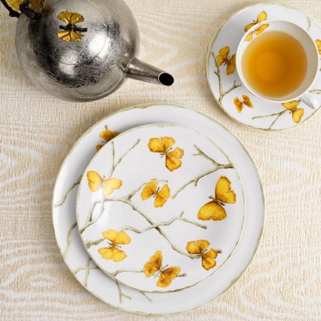 Michael Aram dinnerware with butterfly details
