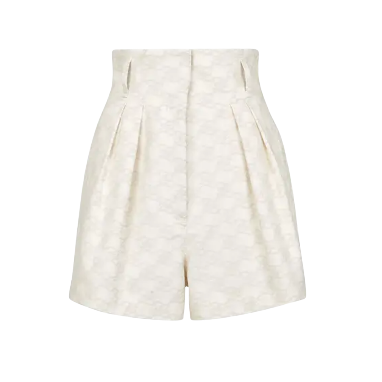 White Fendi monogrammed shorts