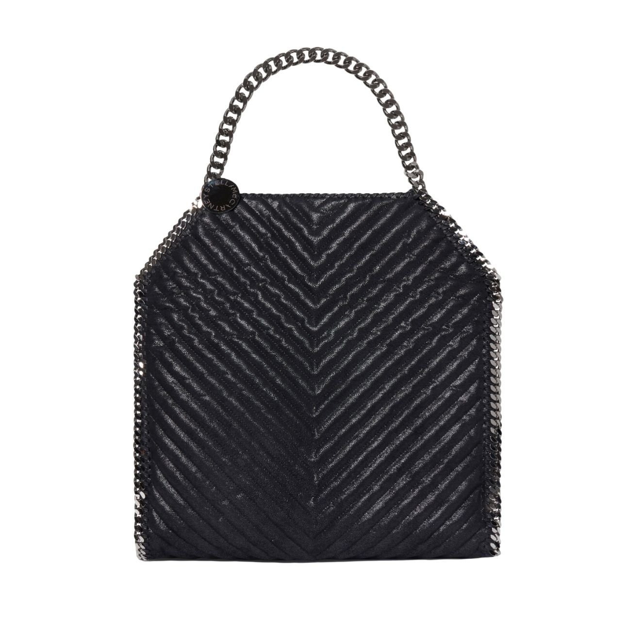 Black Stella McCartney bag with silver hardware