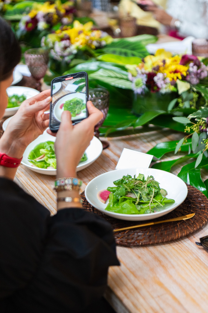 Emilie Sobel photographing 1st course