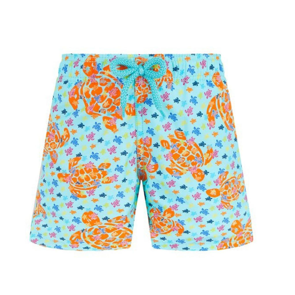 Blue turtle swim trunks