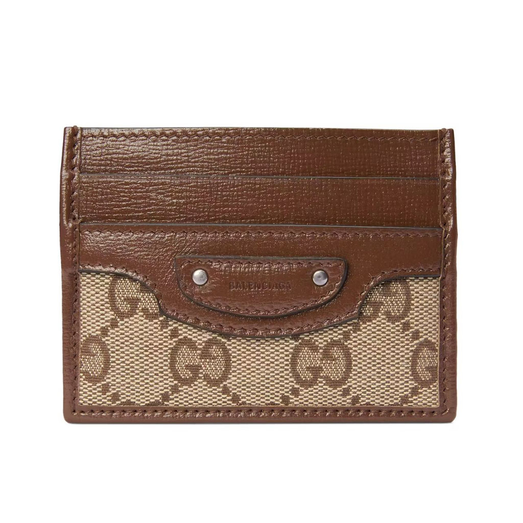 Gucci monogrammed card wallet