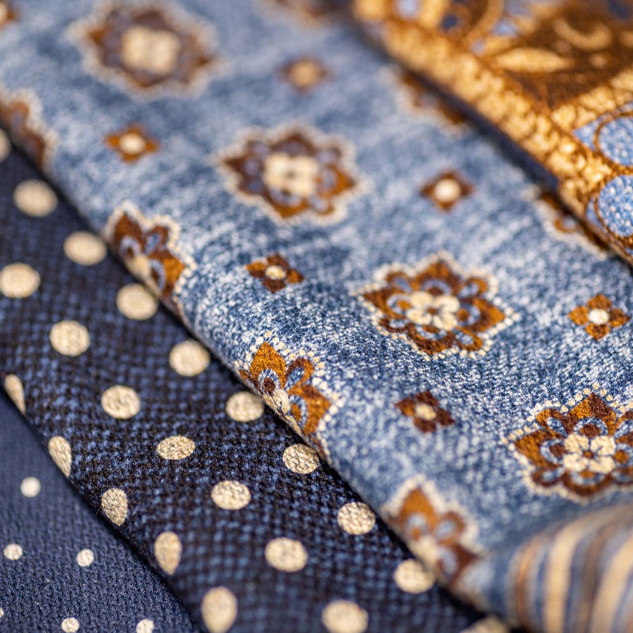 Close up of Cremieux fabric