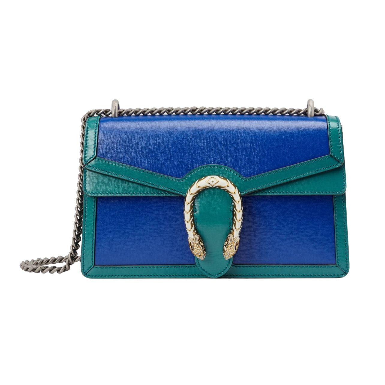 Blue and green Gucci bag