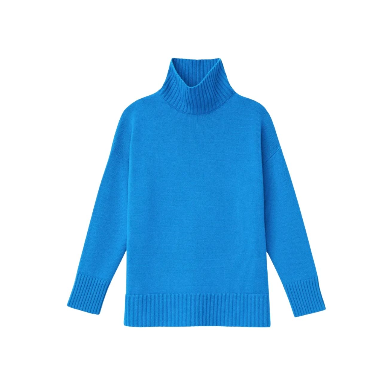 Lafayette 148 New York blue turtleneck sweater