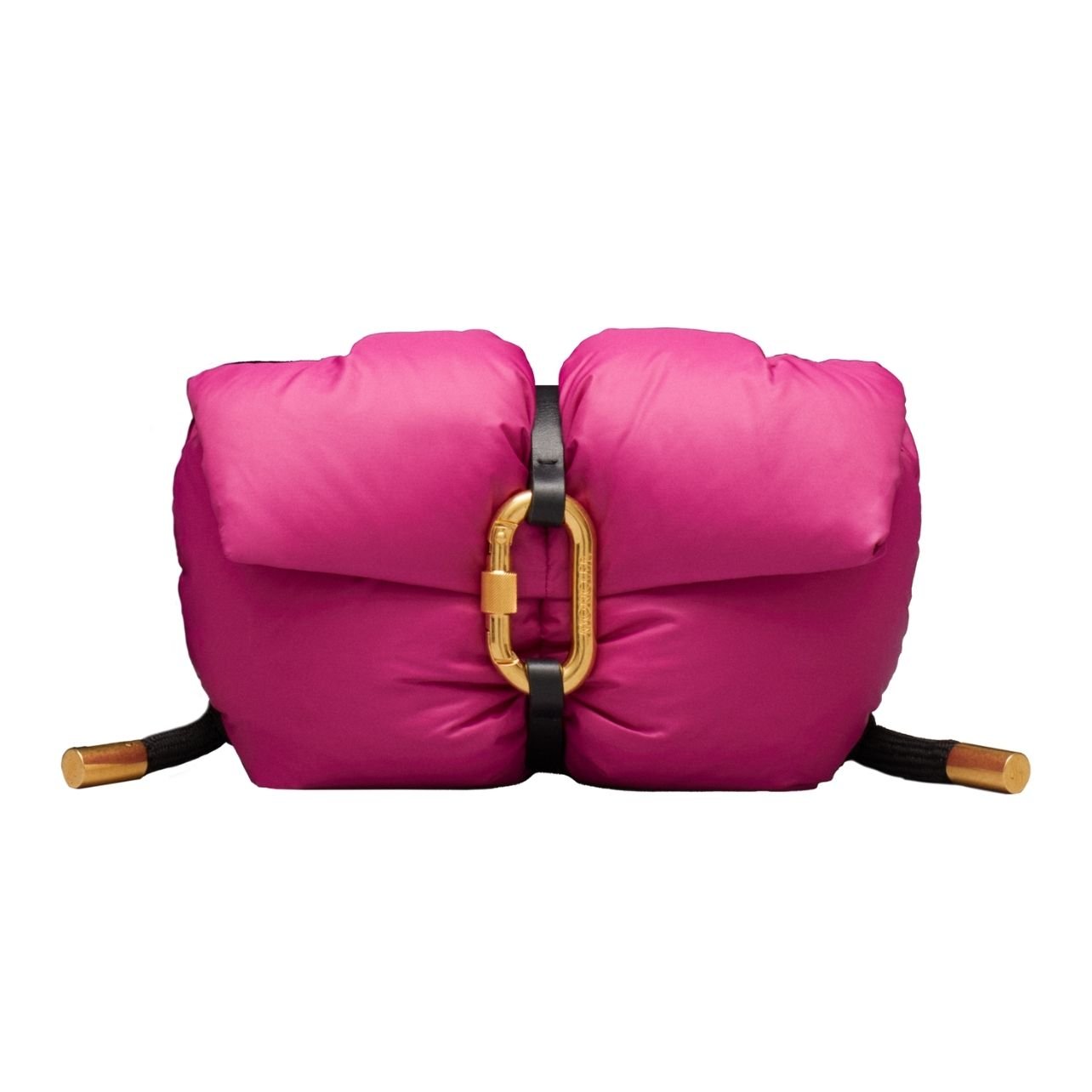 Pink Moncler purse with gold hardware