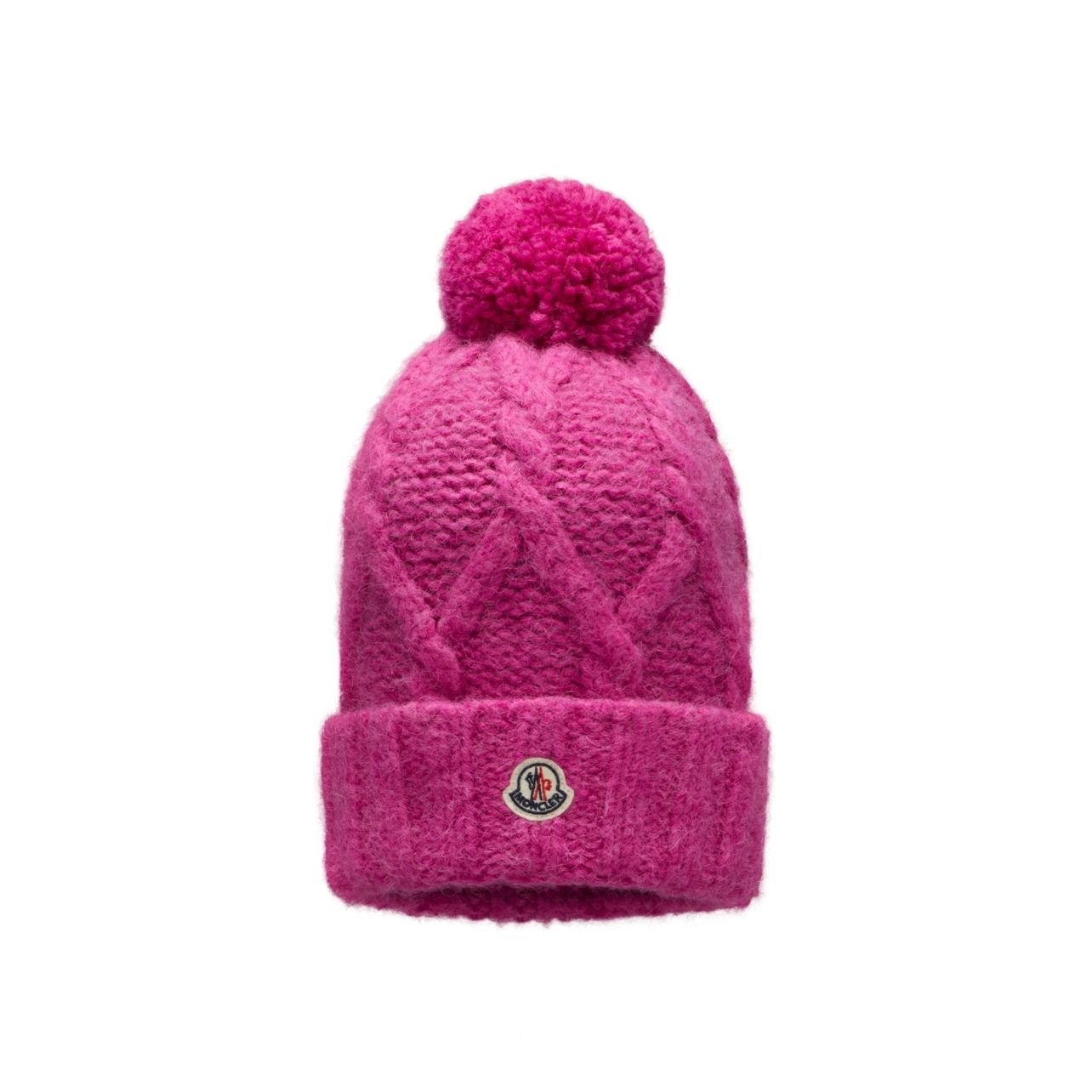 Pink Moncler beanie