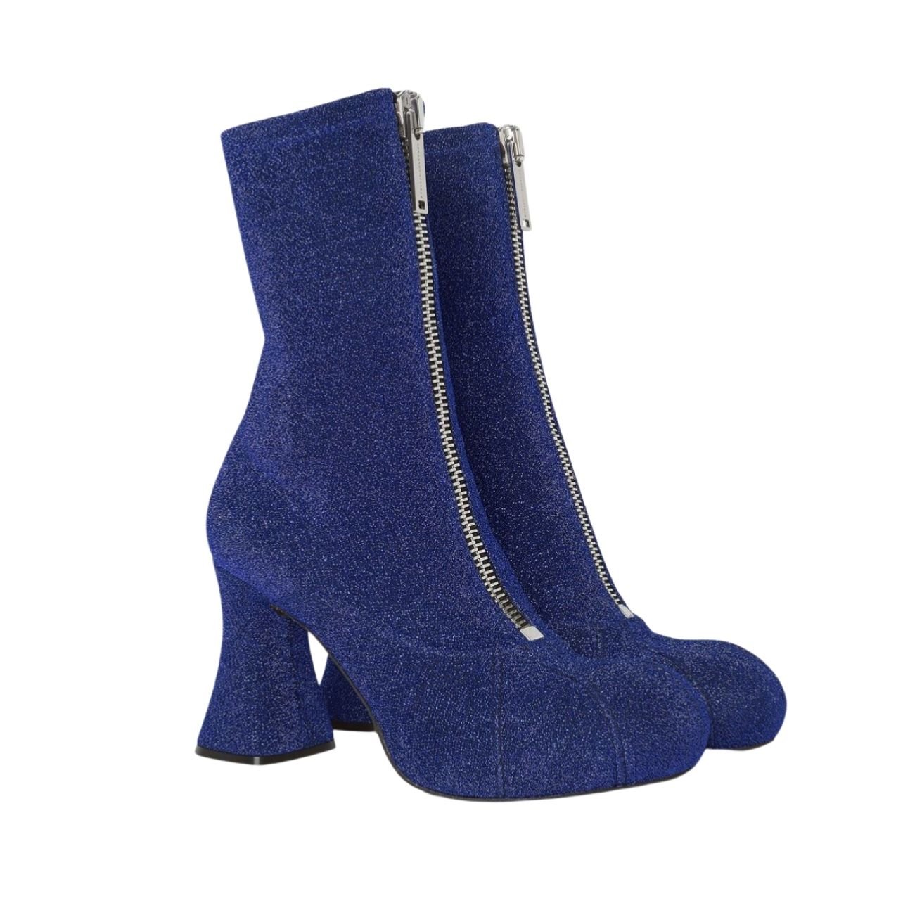 Stella McCartney blue glittery ankle boots