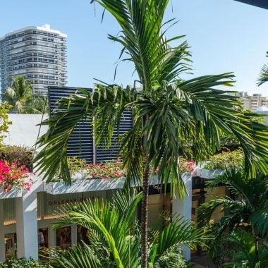 View from Bal Harbour Shops level three stores