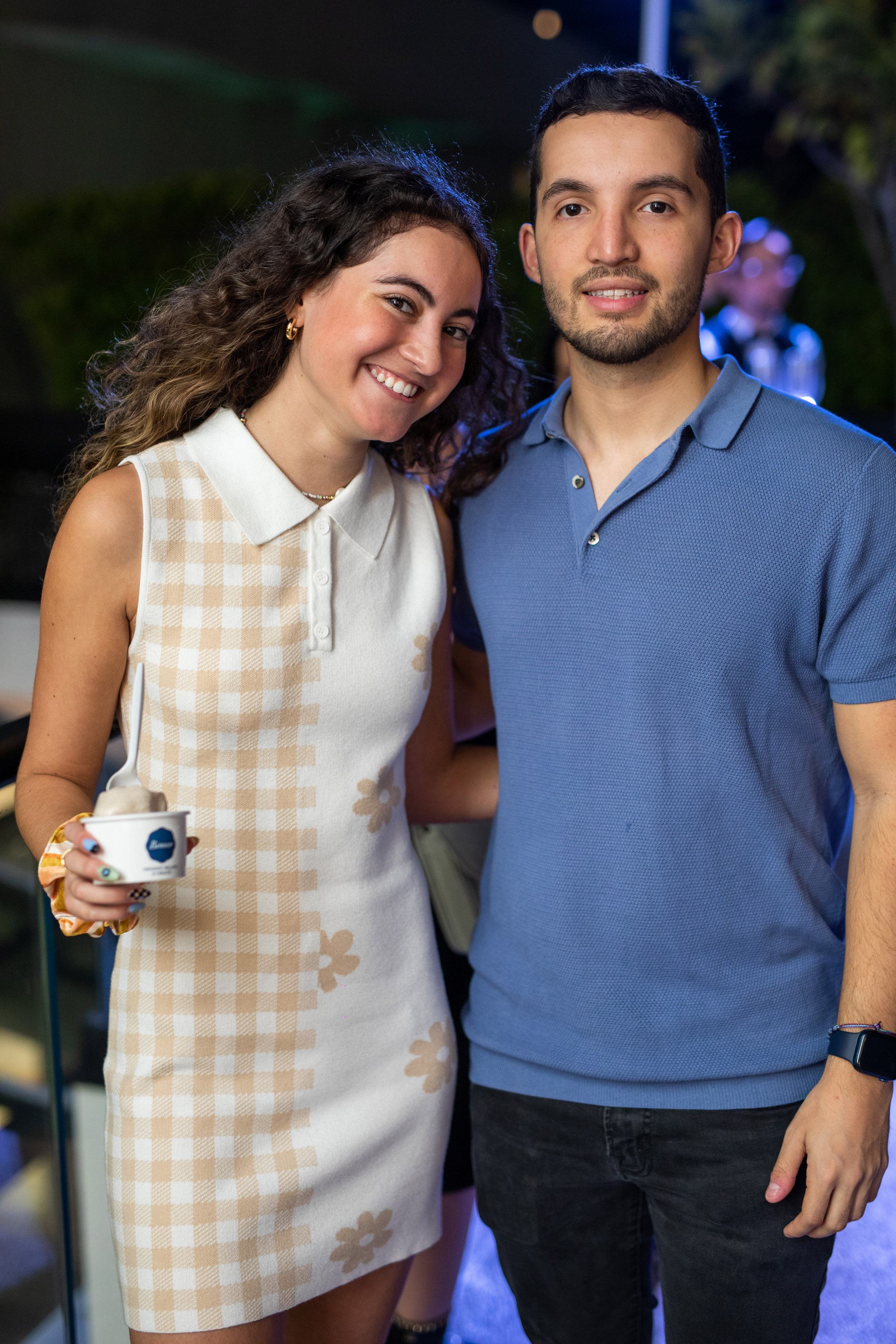 Man and woman smile for a photo