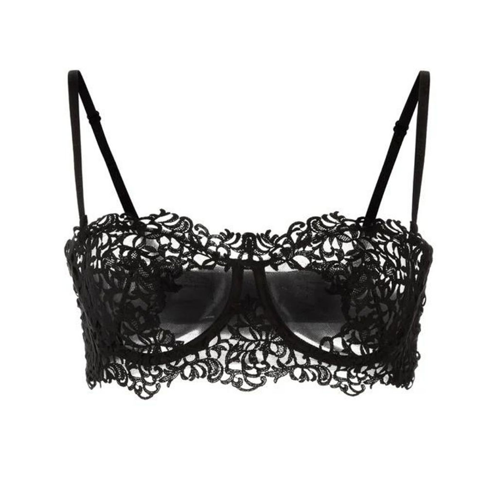 Petit Macrame black bra. 