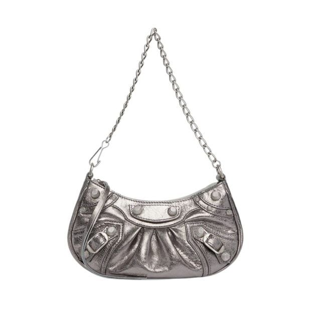 Balenciaga silver shoulder bag