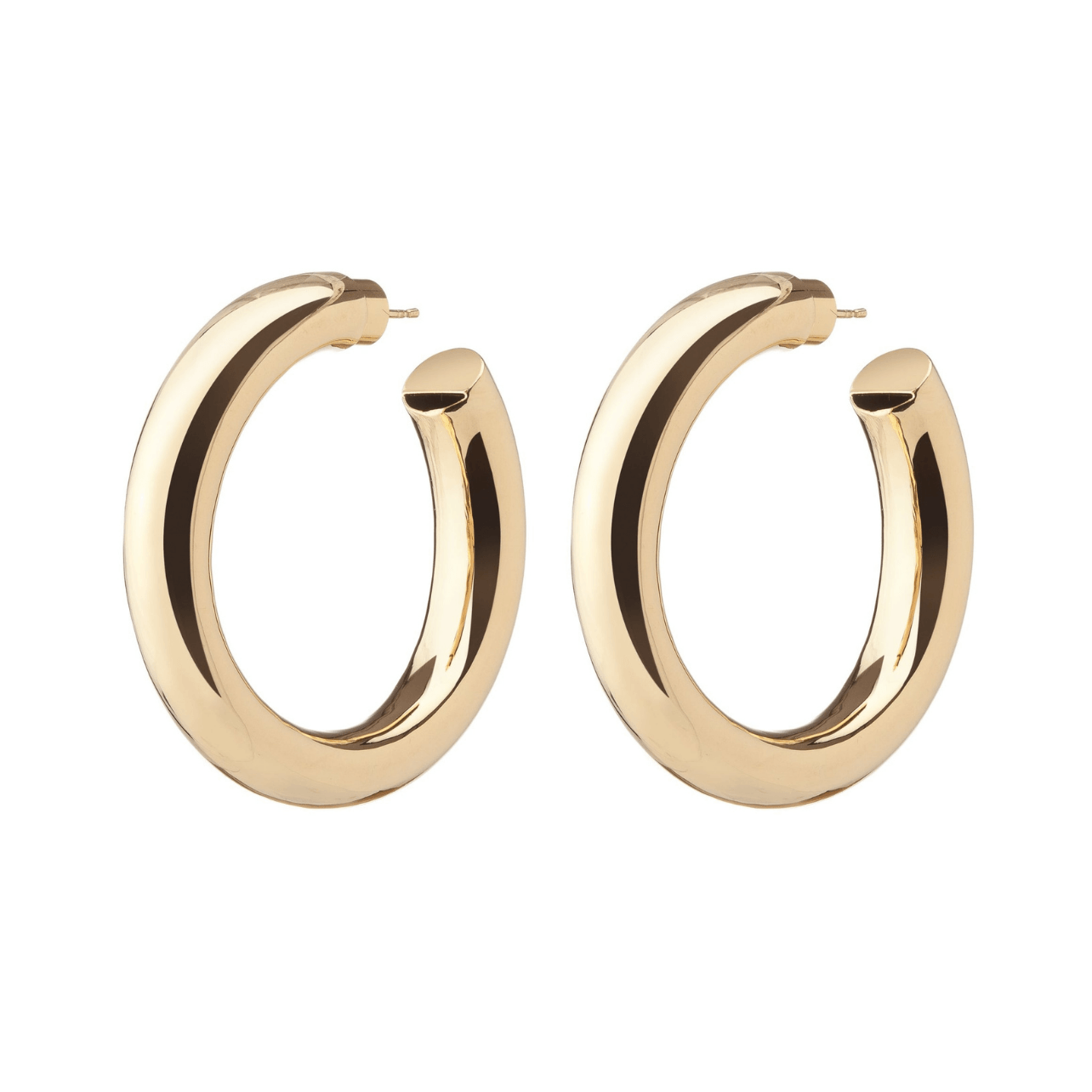 Gold hoop earring