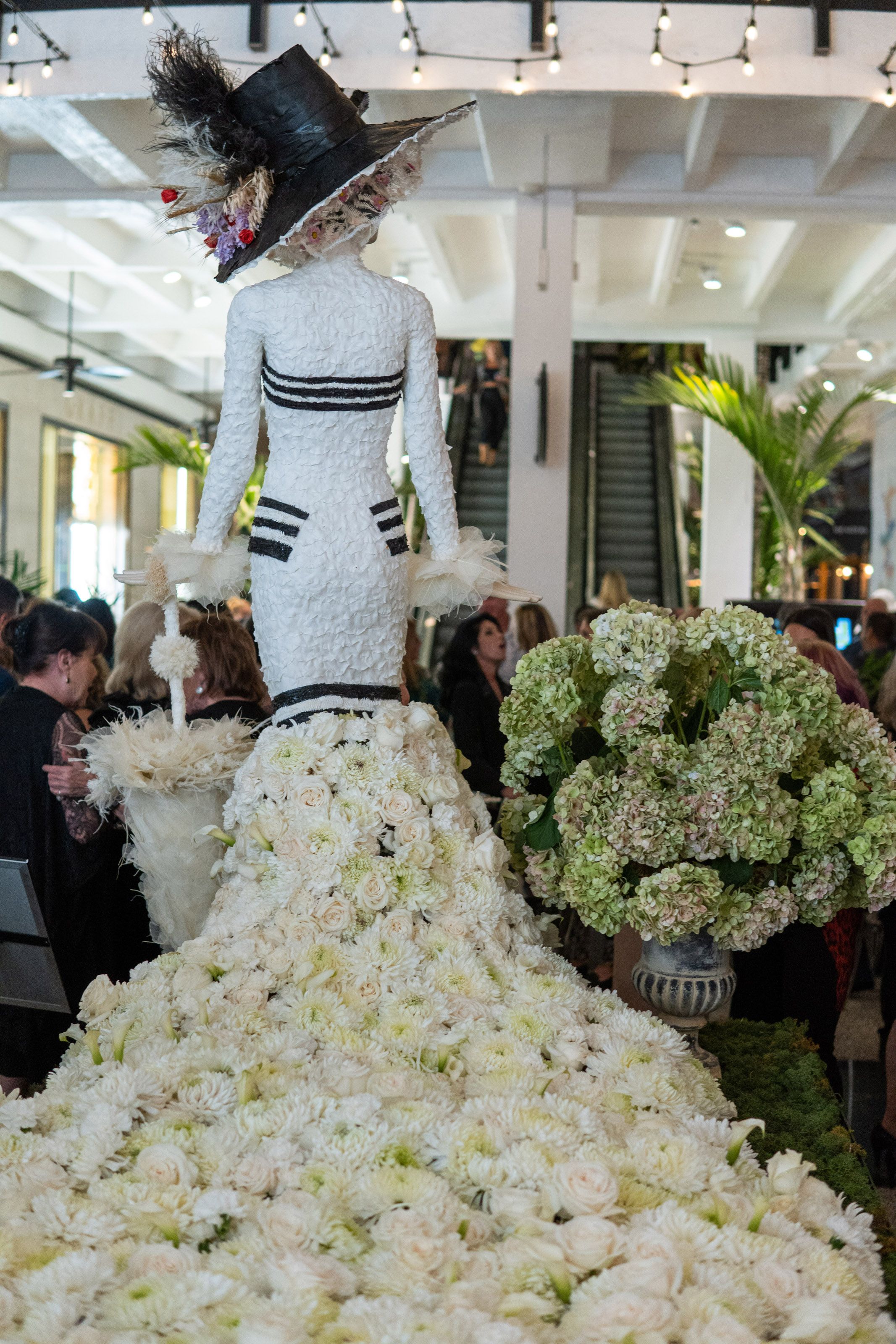 Back view of the Bal Harbour Shops Audrey Hepburn mannequin