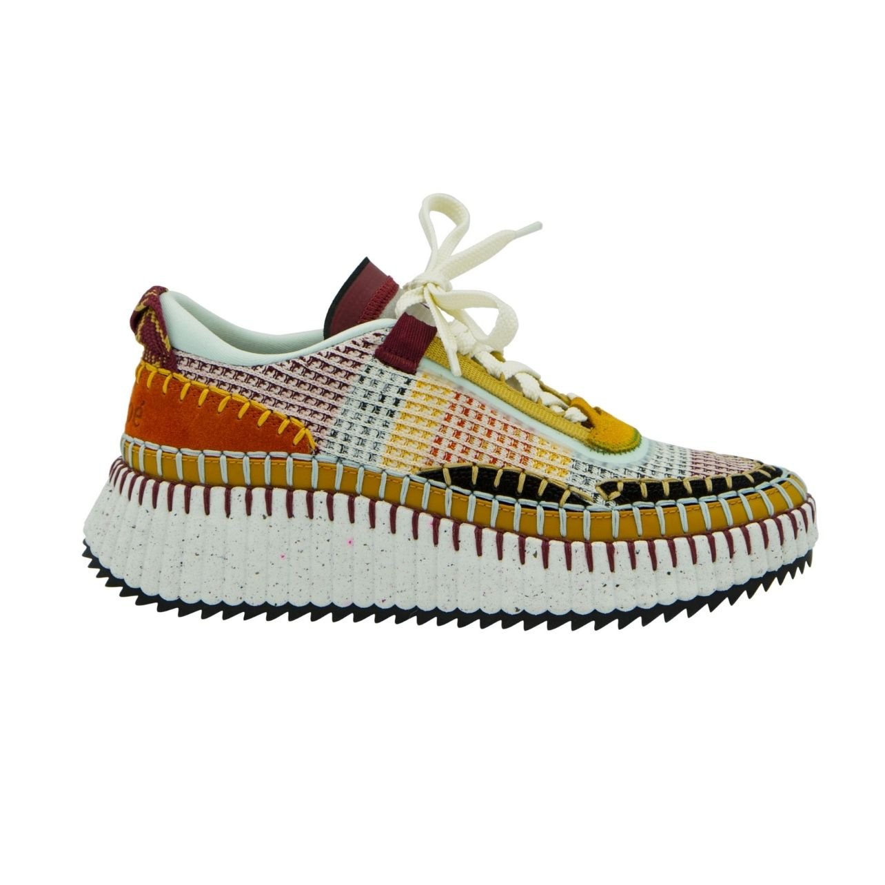 Multicolored knit sneakers