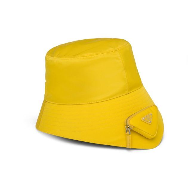 Yellow bucket hat