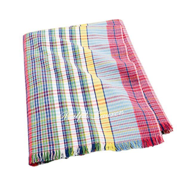 multicolored plain blanket
