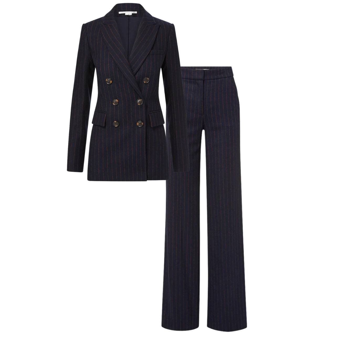 Veronica Beard navy pinstripe matching pantsuit
