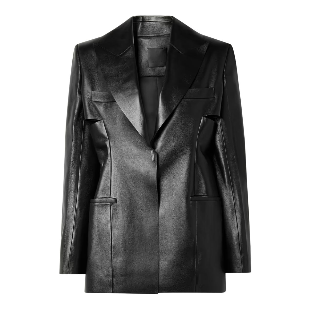 Cutout leather blazer, available at Neiman Marcus.