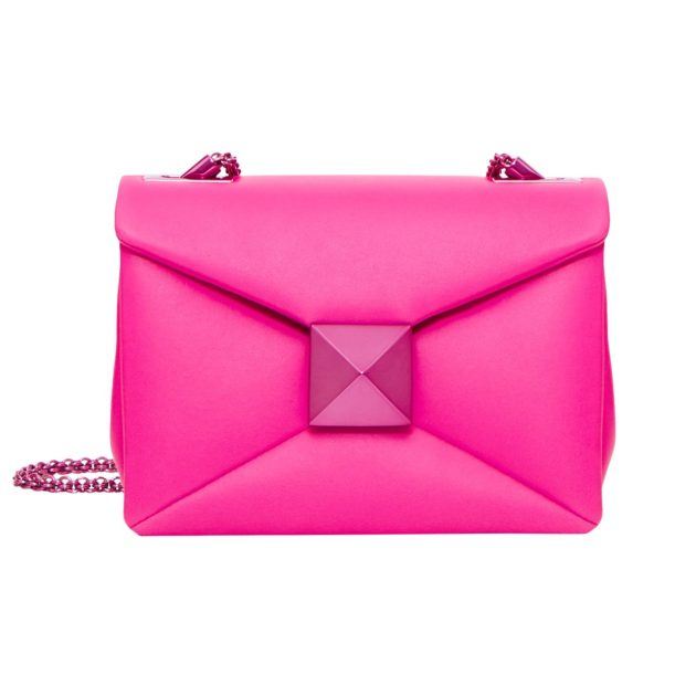 Pink valentino bag with large stud detailing