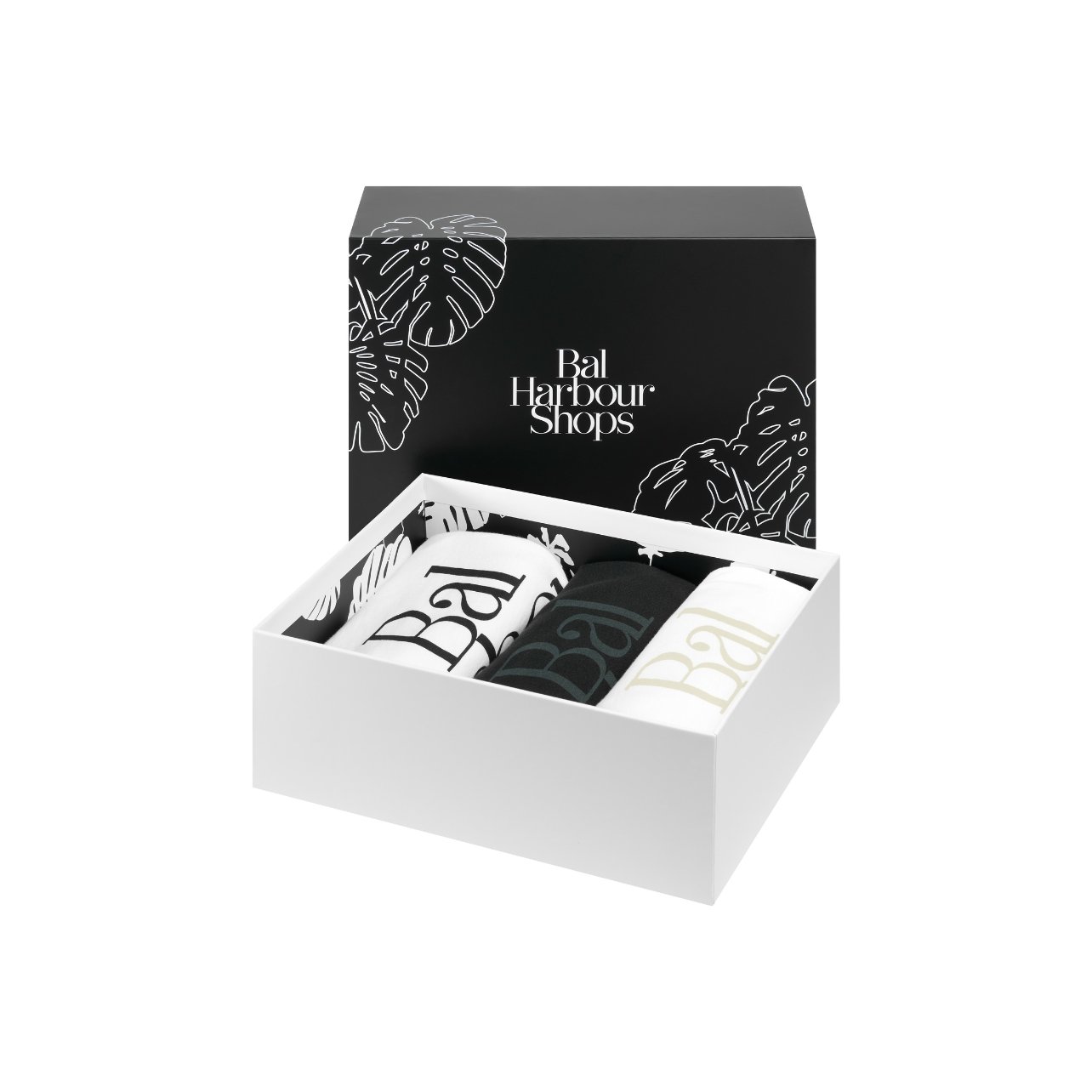 product image of trio 1965 collection long-sleeve t-shirts in a custom Bal Harbour Shops giftbox