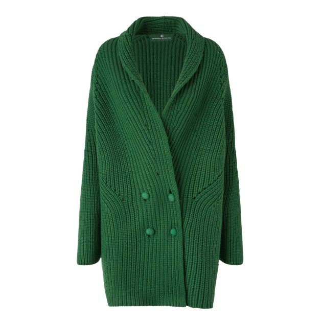 Green cardigan