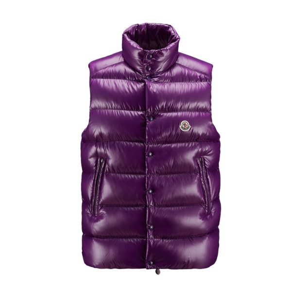 purple padded vest