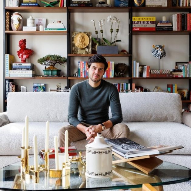 Alex Assouline in his New York apartment