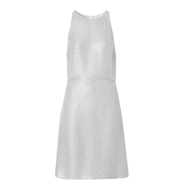 Image of Burberry Silver Mini Dress