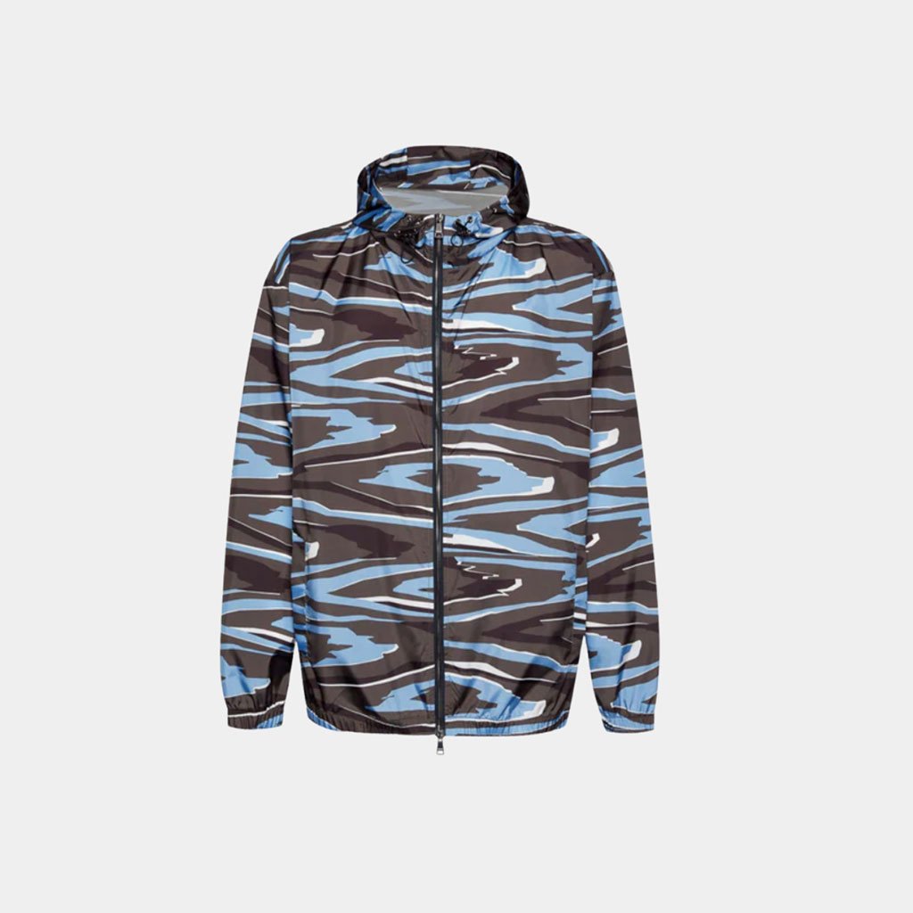 Make is easy—and fashionable—to spot him on the slopes in Missoni’s windbreaker. Then, next season, he’ll also look great during those tropical storms when you send him out to get the mail.                                                                       