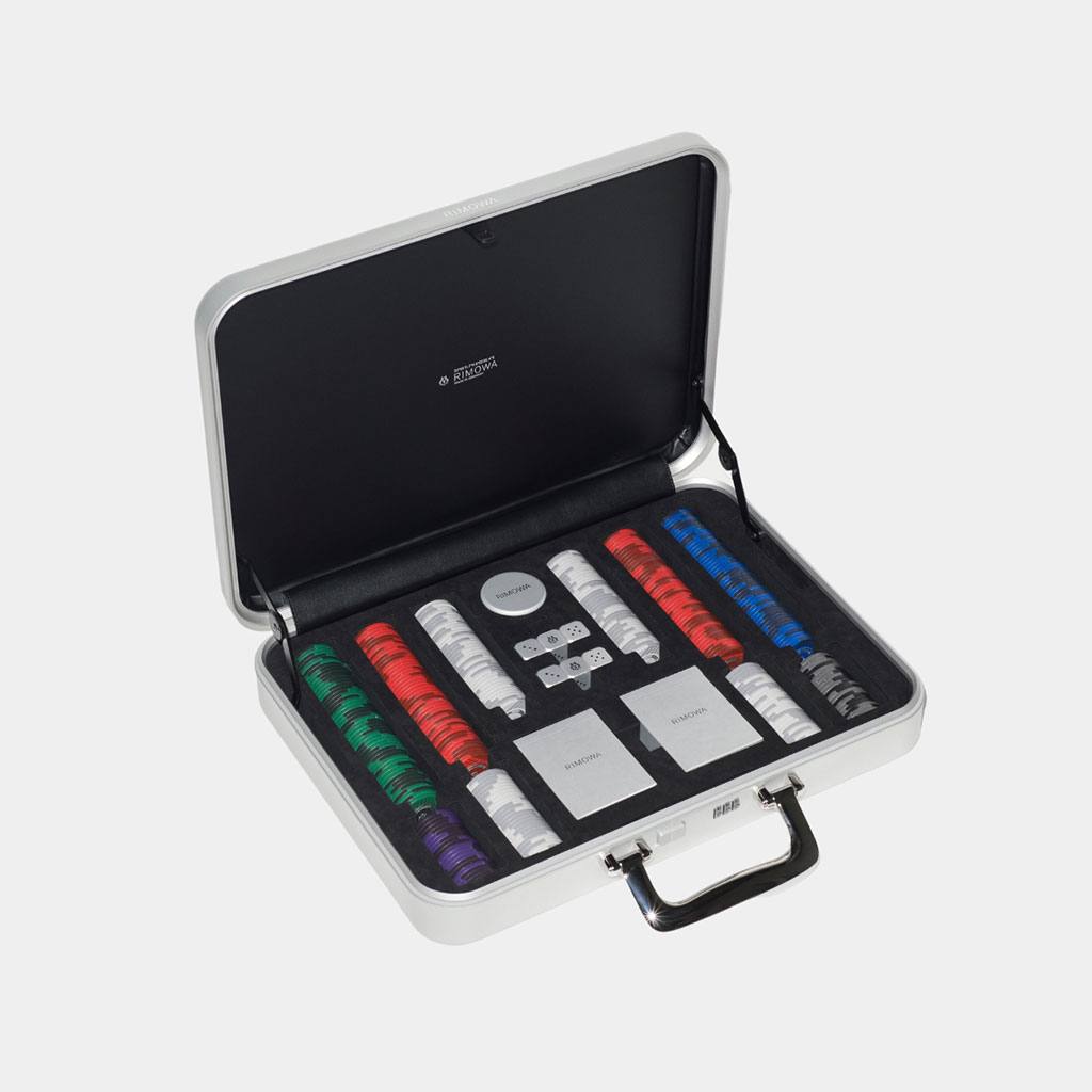 More fun than a briefcase. Way chicer than that amateur set from Amazon. Rimowa’s Poker Set comes with an attaché case that will instantly make him feel like he never needs another Vegas trip again.                                                                       