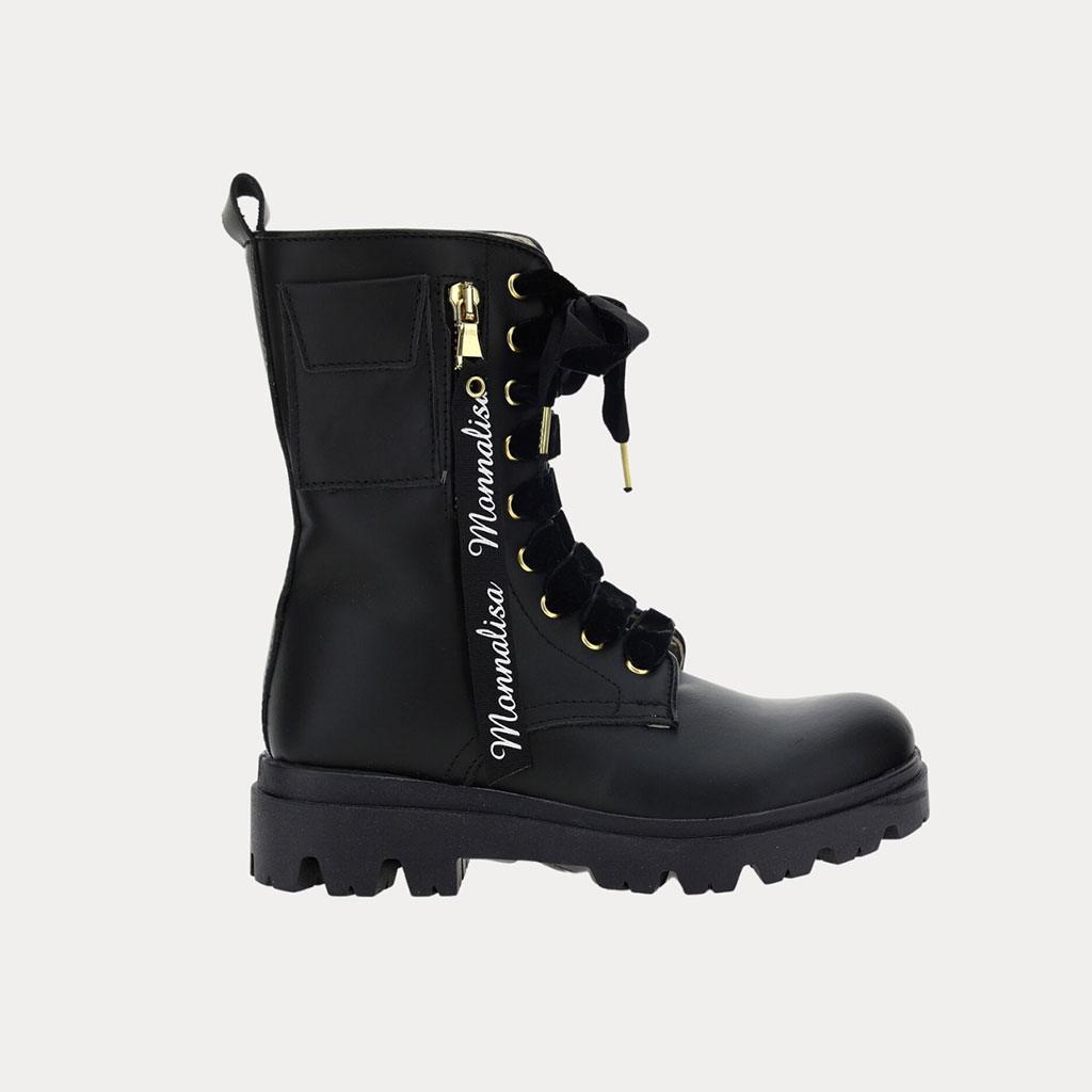 Just because she’s a lover not a fighter doesn’t mean she won’t want to rock these combat boots from Monnalisa. The rubber sole makes them sturdy, while the logo laces make them fun. (Also available in glitter.)