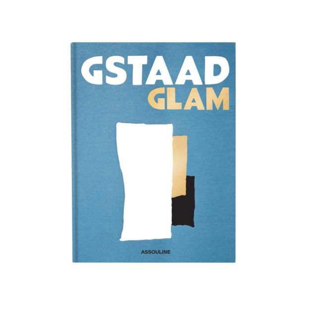 Portrait of Gstaad Glama book in blue linen