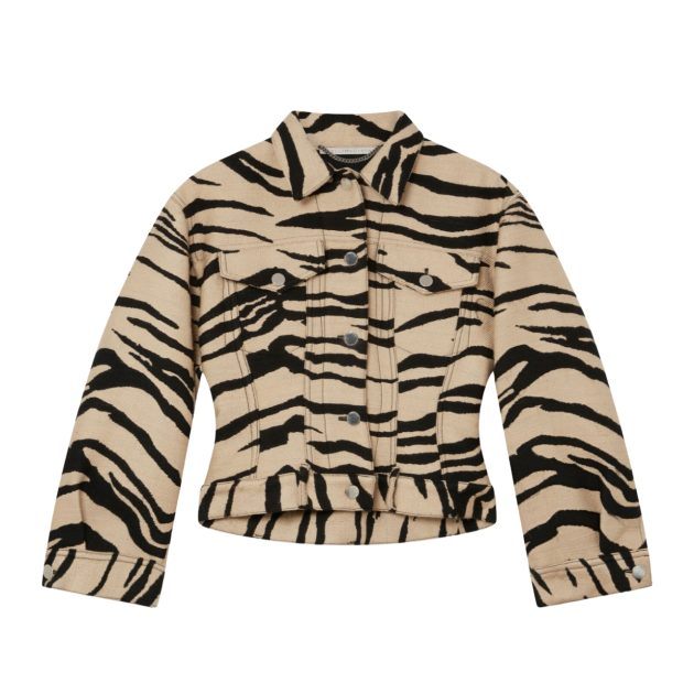 Photo of tiger print jacquard jacket