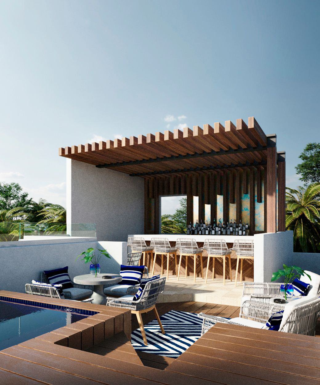 Portrait of the Casa Chable in Tulum, Mexico