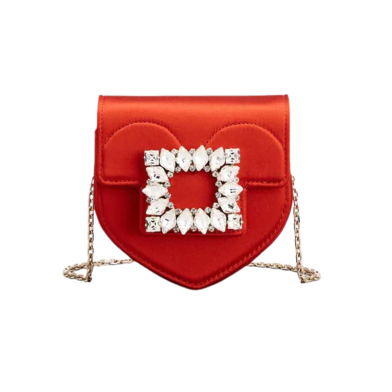 Clutch Love Strass buckle micro-bag.