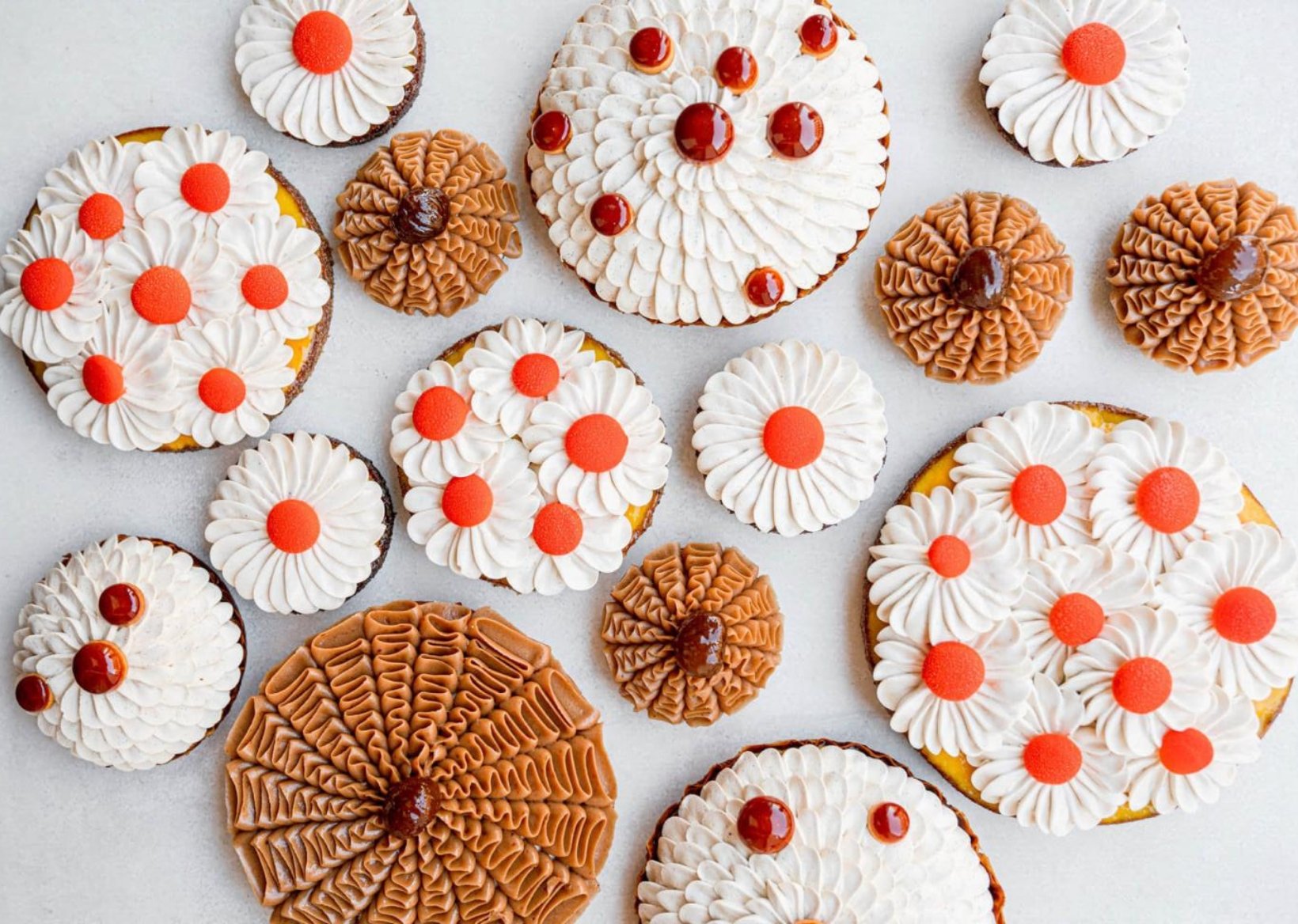 A selection of Cedric Grolet’s fresh fruit pastries