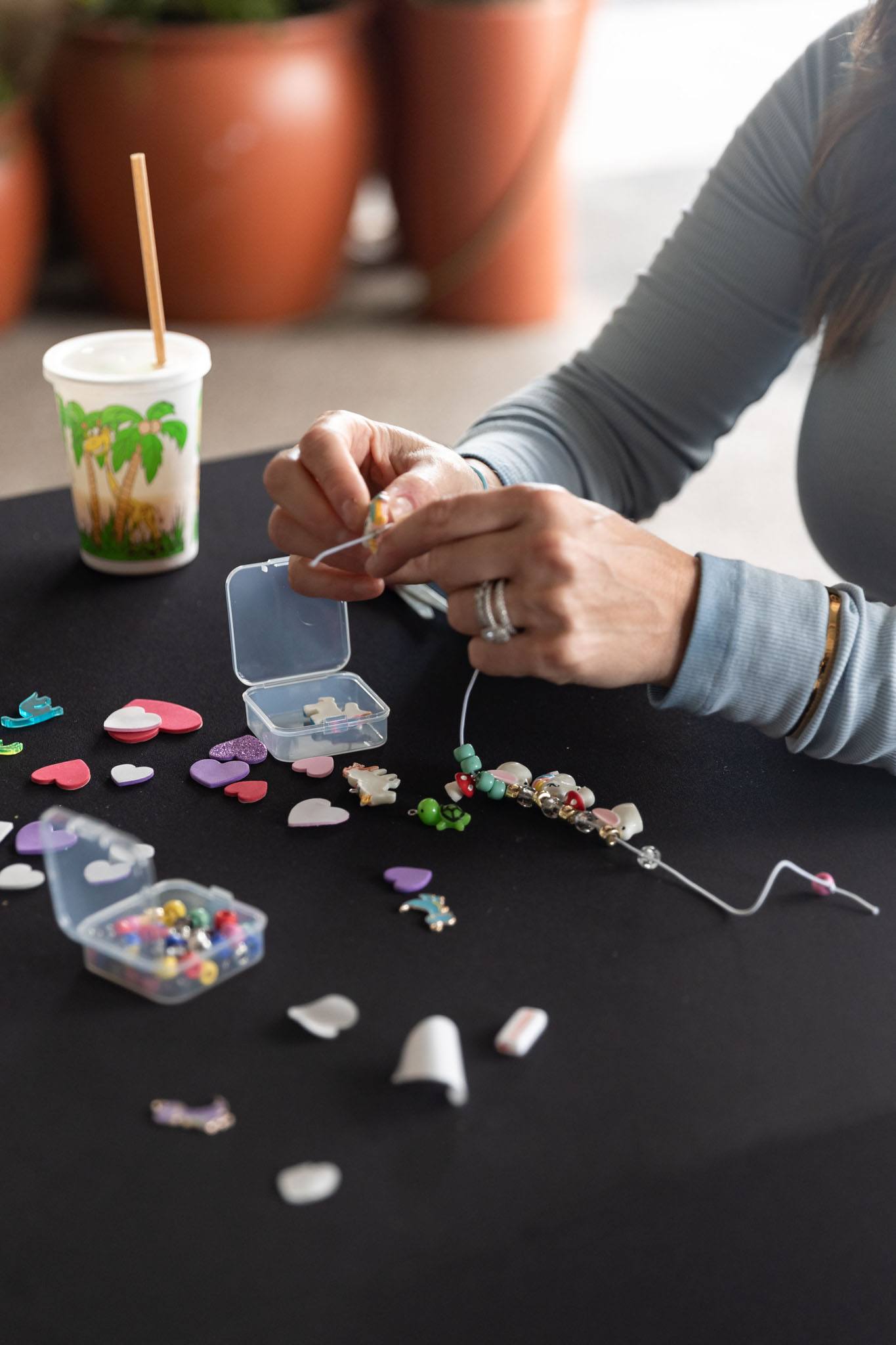 A variety of images showcasing the Bepoke Bal Harbour Children’s Art Classes. Images include guests in attendance, artists Lauren Shapiro and Morel Doucet, and children creating art.