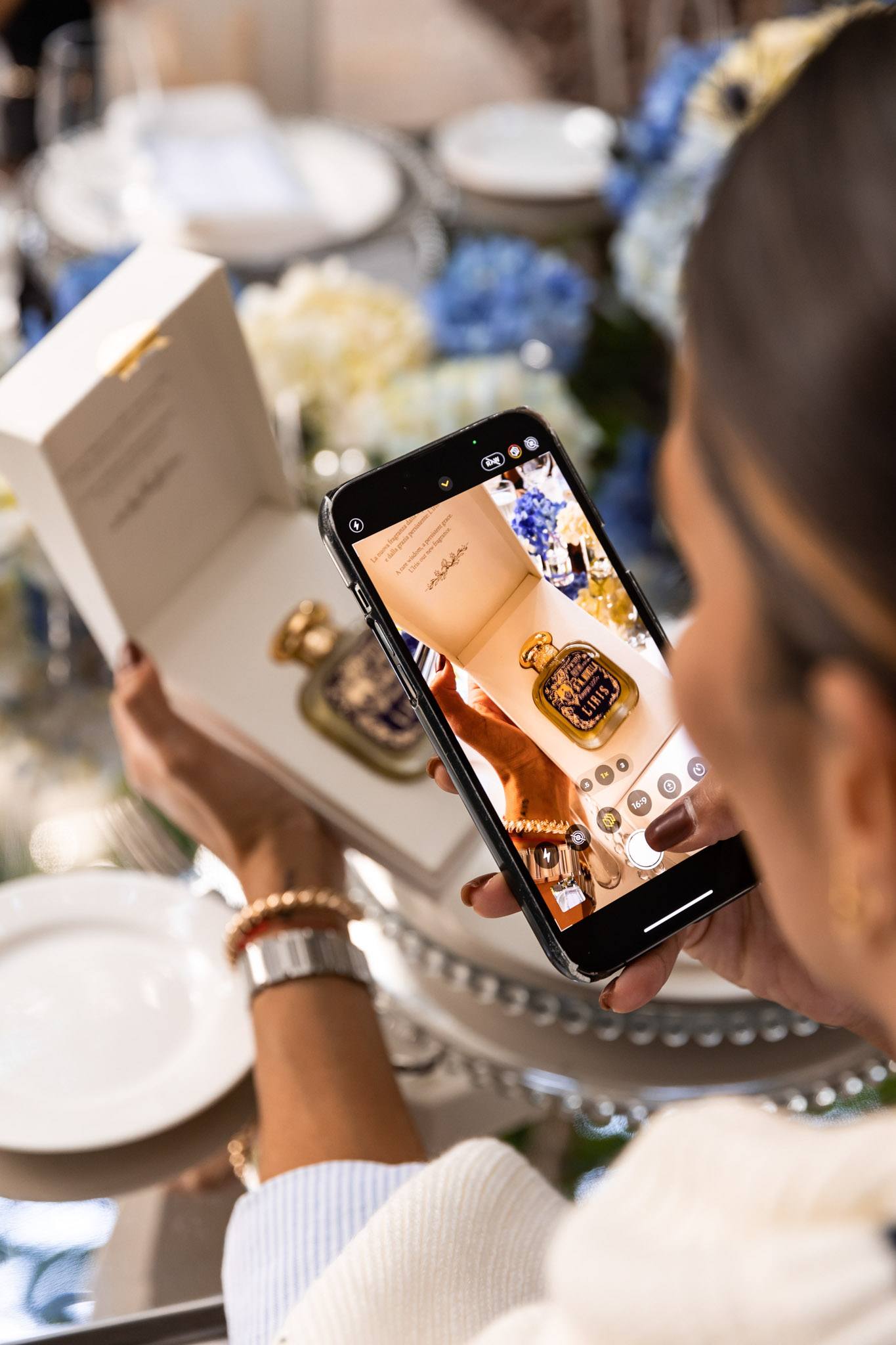 A variety of images showcasing Bal Harbour Shops’ Thanksharing Celebration event. Images include guests in attendance, table décor, and food featured at the event.