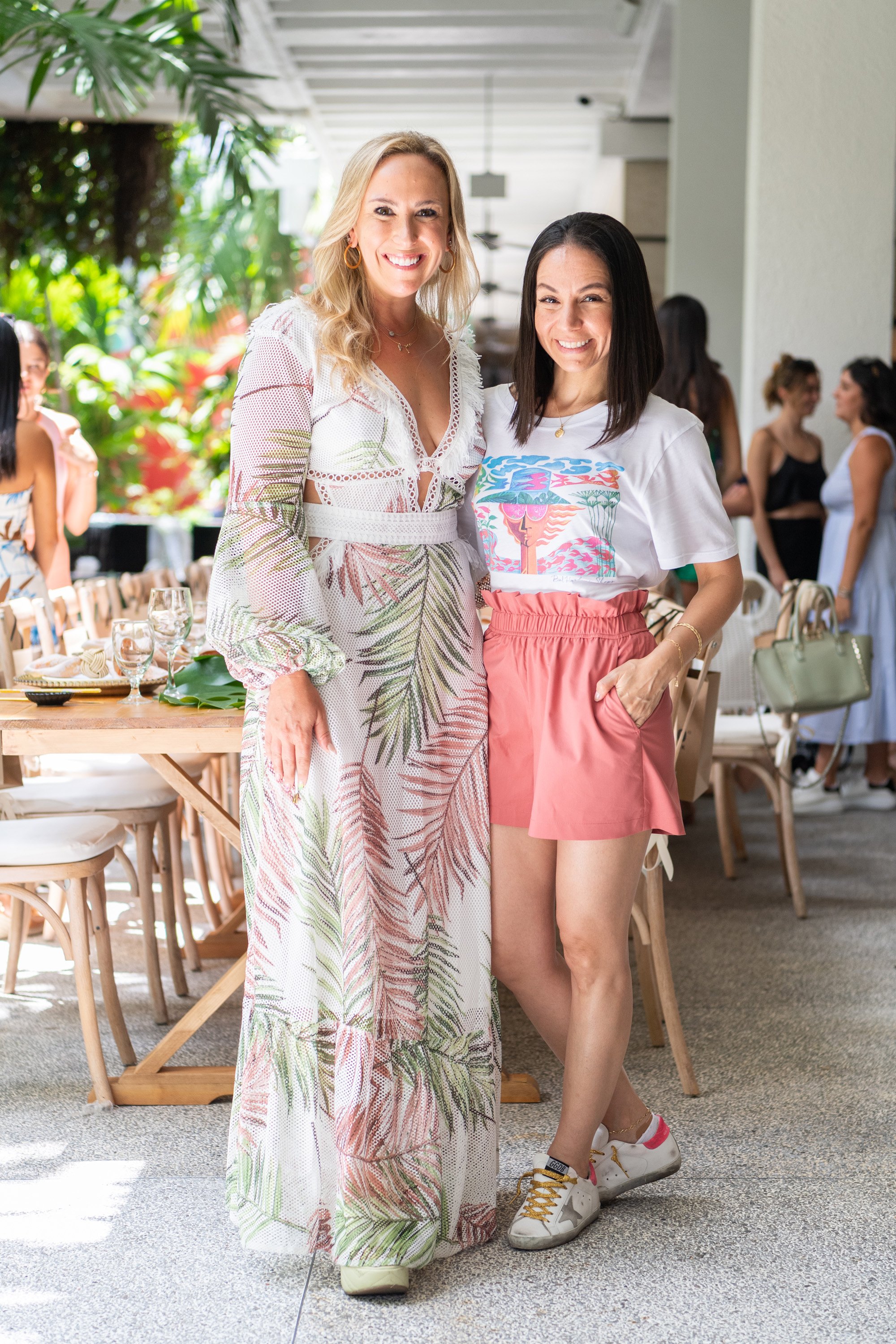 A variety of images showcasing “A Taste of Bal Harbour Shops”. Images include guests in attendance, table décor, and food featured at the event.
