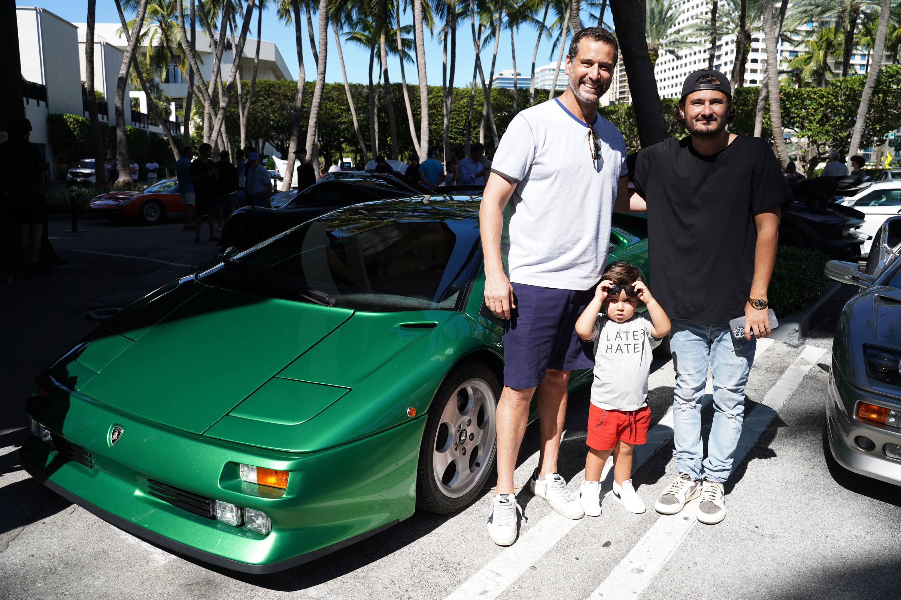 A variety of images showcasing the Collector’s Car Show hosted by Bal Harbour Shops during Bespoke Bal Harbour. Images include guests in attendance, rare and exotic cars showcased at the event, and watched from Richard Mille.