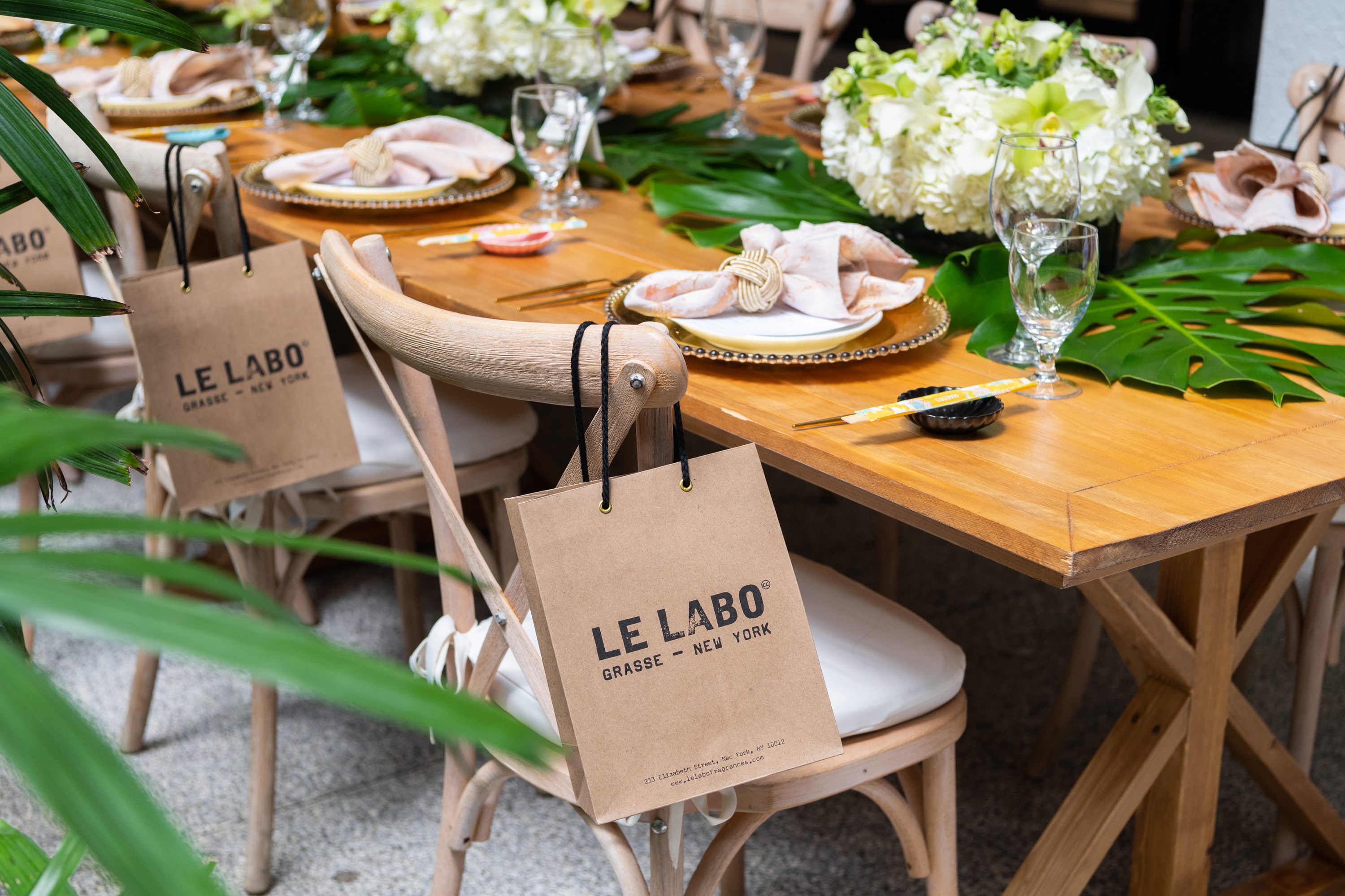 A variety of images showcasing “A Taste of Bal Harbour Shops”. Images include guests in attendance, table décor, and food featured at the event.