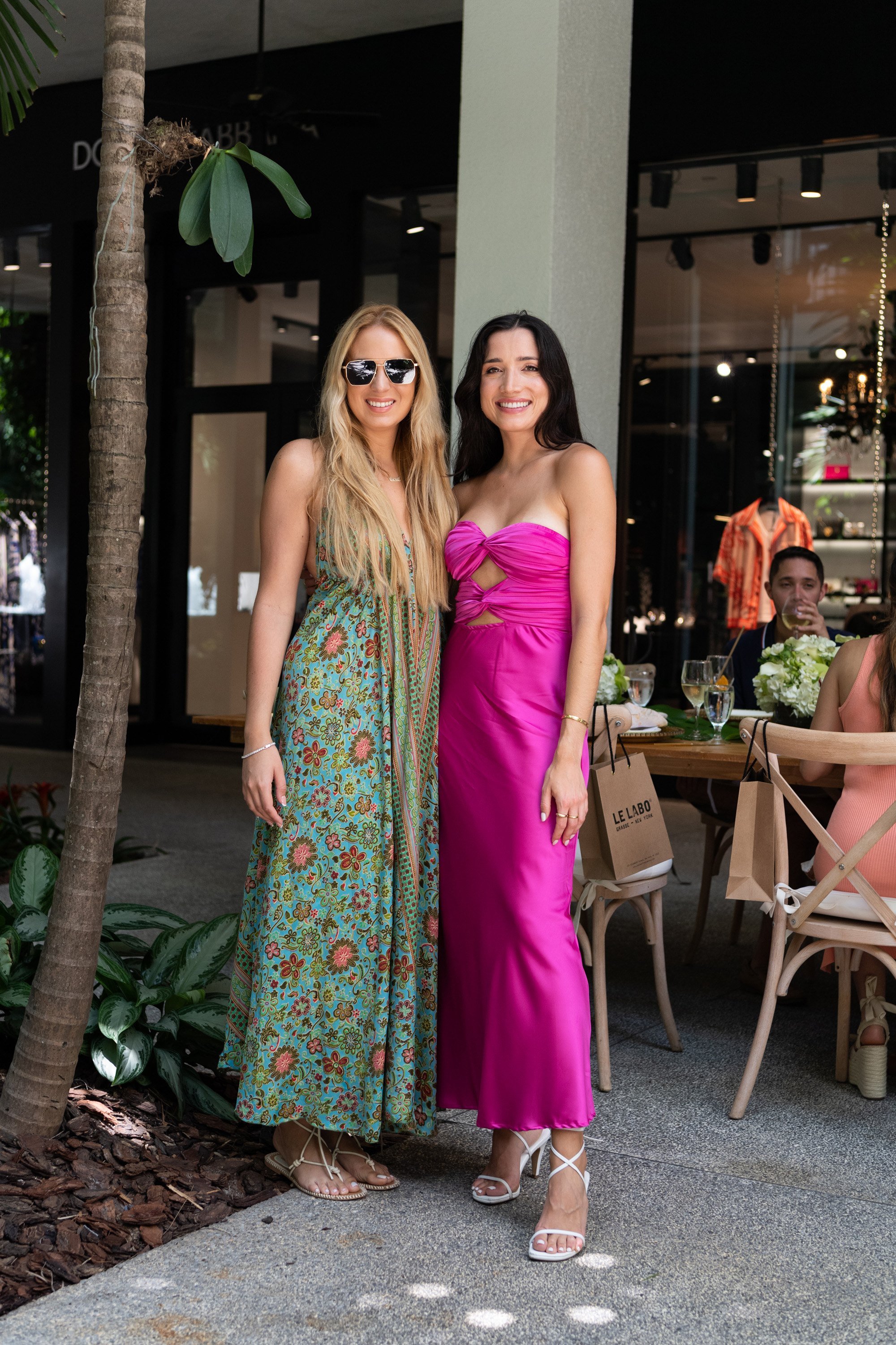 A variety of images showcasing “A Taste of Bal Harbour Shops”. Images include guests in attendance, table décor, and food featured at the event.